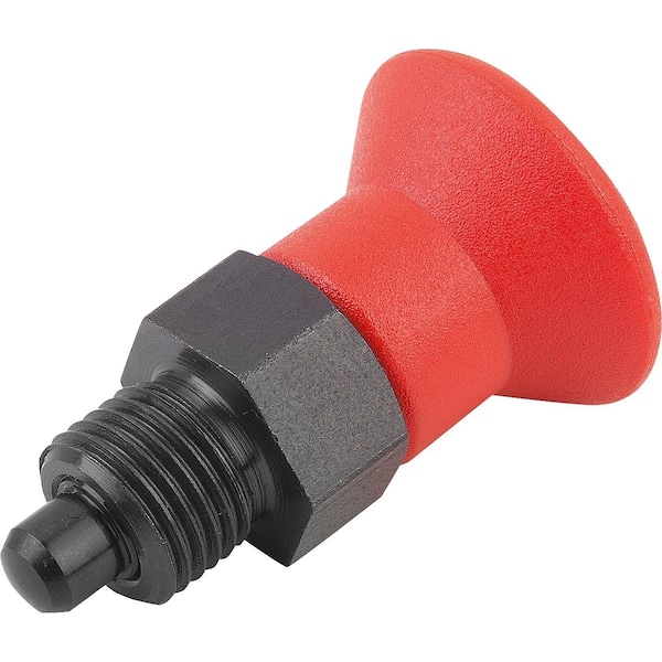 Indexing Plunger Size:4 D1=M20X1, 5, D=10, Form:A Wo. Groove Wo Locknut, Short Vers, Steel Hardened,